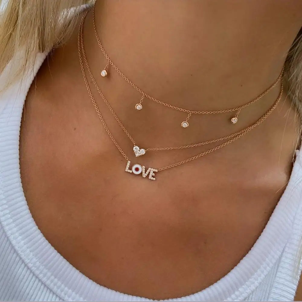 Trilogy Heart: Sterling Silver Necklace