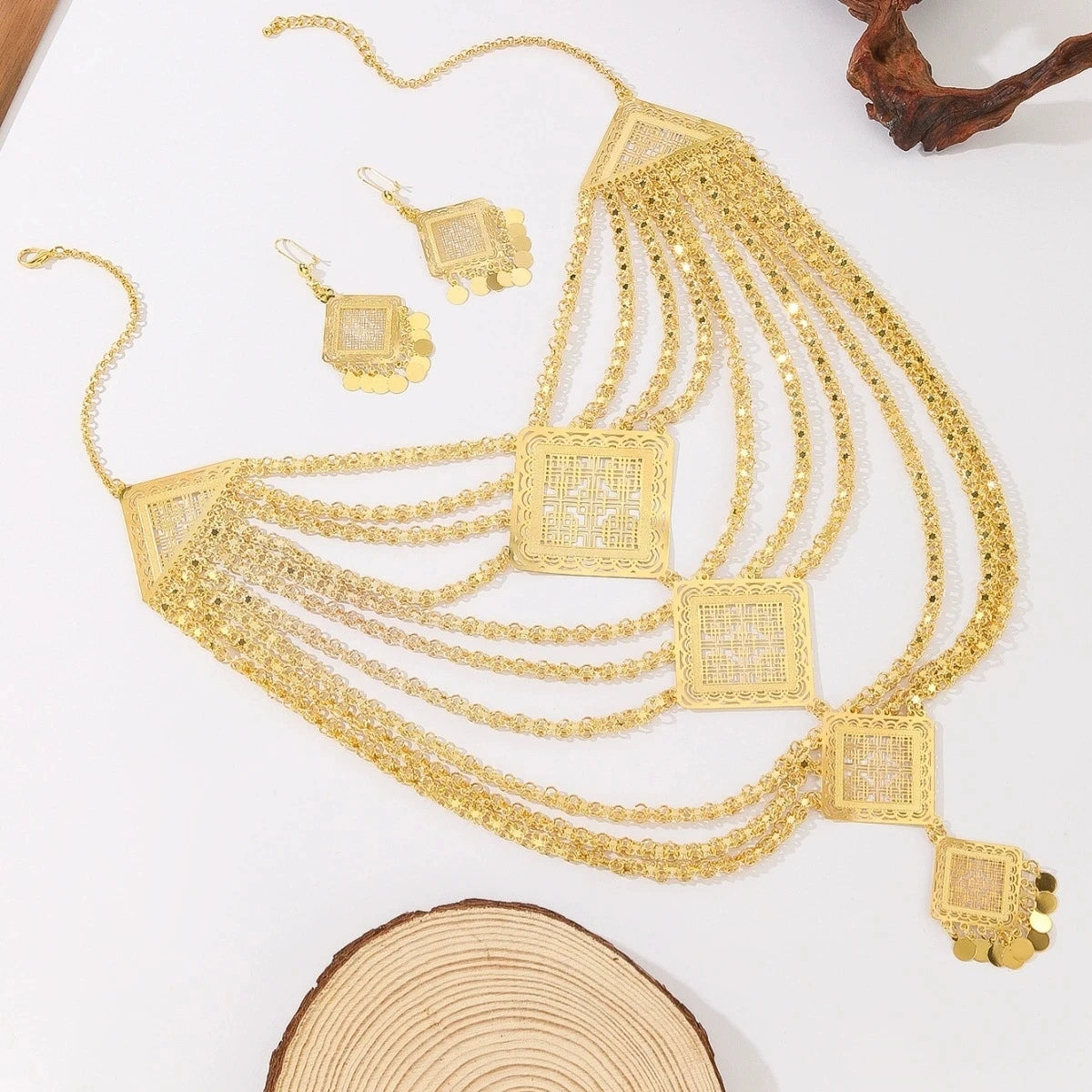 Zentiq Golden Lattice Geometric Set