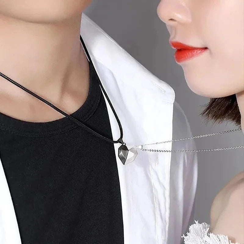 Pulse of Love: Magnetic Couple’s Necklace