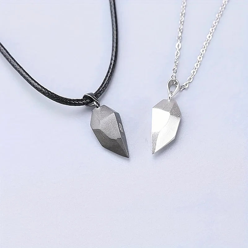 Pulse of Love: Magnetic Couple’s Necklace