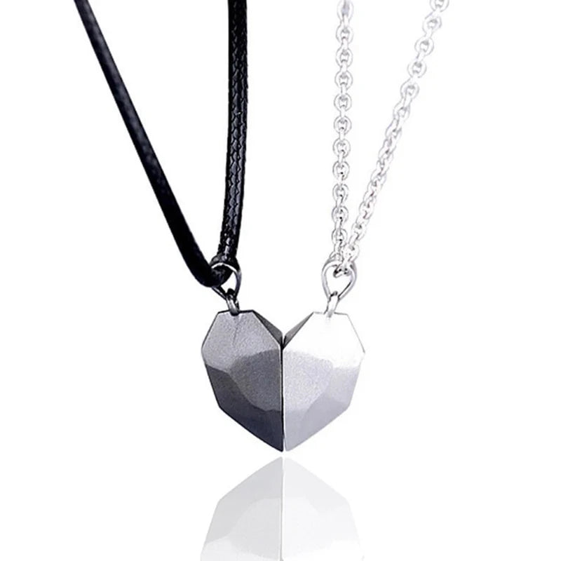 Pulse of Love: Magnetic Couple’s Necklace