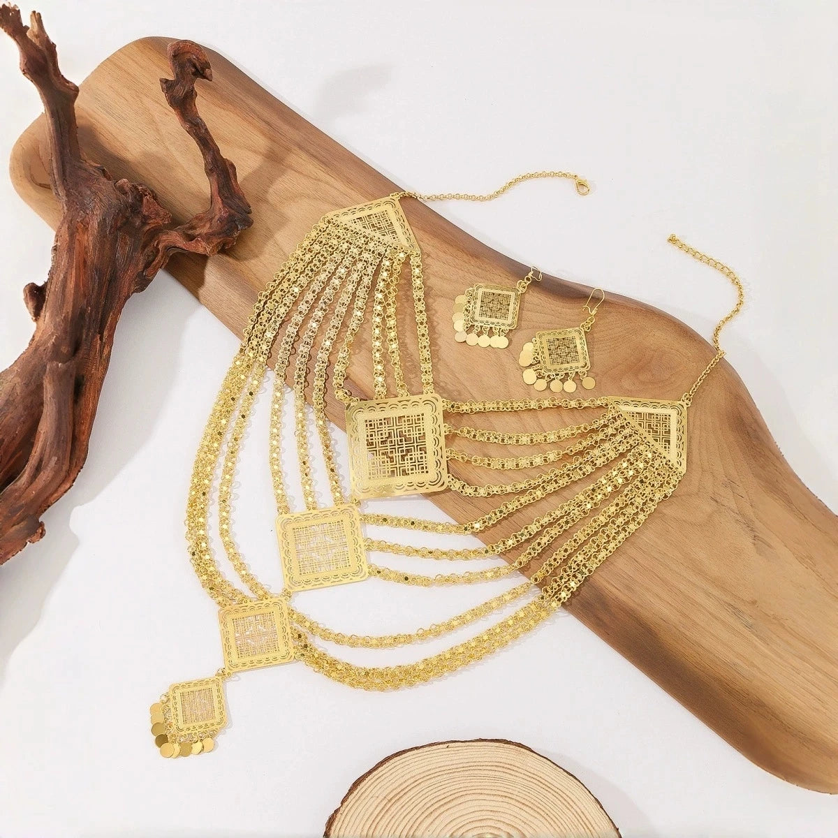 Zentiq Golden Lattice Geometric Set