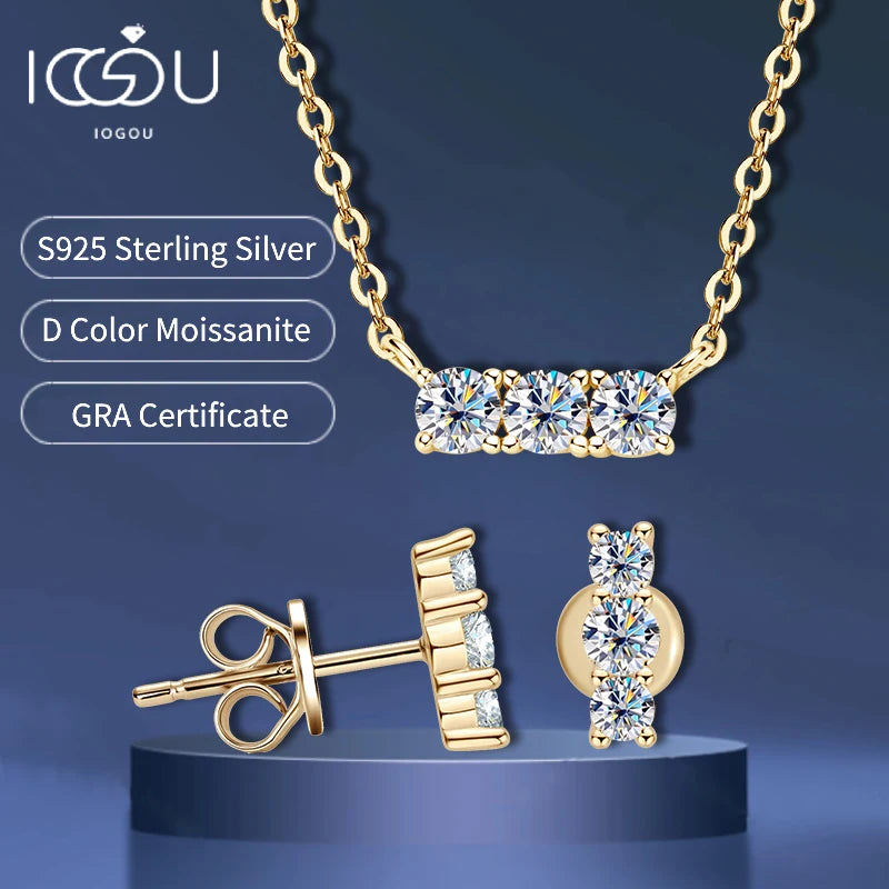 Moissanite Brilliance: Jewelry Set